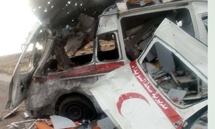 سيارة إسعاف تعرضت لاستهداف بعبوة ناسفة على طريق ريف السويداء الغربي- 29 أيار 2025 (السويداء 24) سيارة إسعاف تعرضت لاستهداف بعبوة ناسفة على طريق ريف السويداء الغربي- 29 أيار 2025 (السويداء 24)