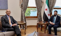 اشاد المبعوث الأمريكي توماس باراك بنهج الشرع تجاخ المقاتلين الأجانب 24 من أيار 2025 (توماس باراك / إكس)