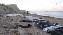جثث مهاجرين على شواطئ ليبيا - الحدث لقطة شاشة جثث مهاجرين على شواطئ ليبيا - الحدث لقطة شاشة