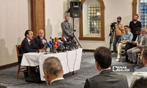 لجنة تقصي الحقائق بأحداث الساحل السوري تستعرض نتائج عملها ضمن مؤتمر صحفي عقدته بدمشق- 22 تموز 2025 (عنب بلدي/ أنس الخولي) لجنة تقصي الحقائق بأحداث الساحل السوري تستعرض نتائج عملها ضمن مؤتمر صحفي عقدته بدمشق- 22 تموز 2025 (عنب بلدي/ أنس الخولي)