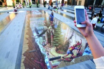 رسوم ثلاثية البعد من مهرجان "دبي كانفس" ستزين الشوارع بشكل دائم