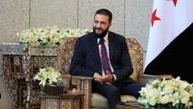 الرئيس السوري للمرحلة الانتقالية، إنه لا يمكن نسخ "الاتفاقات الإبراهيمية" في سوريا 24 آب 2025 (رئاسة الجمهورية العربية السورية) الرئيس السوري للمرحلة الانتقالية، إنه لا يمكن نسخ "الاتفاقات الإبراهيمية" في سوريا 24 آب 2025 (رئاسة الجمهورية العربية السورية)