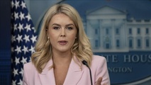 التصريح على لسان متحدثة البيت الأبيض كارولين ليفيت..- الاناضول التصريح على لسان متحدثة البيت الأبيض كارولين ليفيت..- الاناضول
