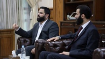محافظ طرطوس يستقبل مدير الأمانة العامة للشؤون السياسية محمد كحالة - 16 تشرين الأول 2025 (محافظة طرطوس/فيسبوك) محافظ طرطوس يستقبل مدير الأمانة العامة للشؤون السياسية محمد كحالة - 16 تشرين الأول 2025 (محافظة طرطوس/فيسبوك)