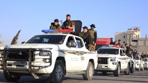 عناصر من قيادة الأمن الداخلي في حملة أمنية بريف دمشق لتوقف عدد من المطلوبين - 24 تموز 2026 (وزارة الداخلية)