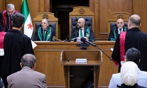 من إحدى جلسات محكمة الجنايات الرابعة بدمشق المختصة بقضايا العدالة الانتقالية - 21 تشرين الأول 2026 (سانا)