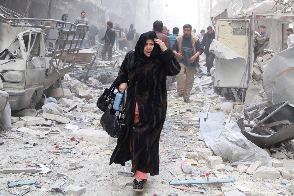 رائحة الموت والدم في كل مكان في حلب السورية