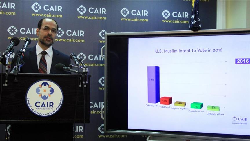 70 % من مسلمي أمريكا ينوون التصويت لكلينتون في الانتخابات 