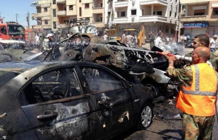  ستون قتيلا  وإصابة أكثر من 120 جراء تفجيرين في دمشق