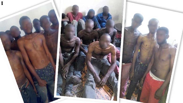 مهاجرون من جنوب الصحراء الأفريقية محتجزون كرهائن في سبها، جنوب ليبيا.