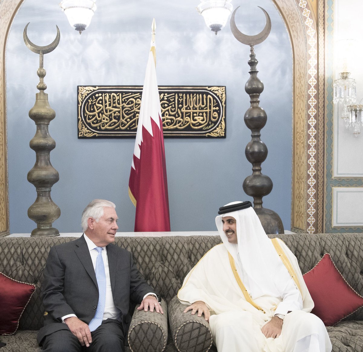 تيلرسون يختتم جولته الخليجية بسلسلة مباحثات في قطر