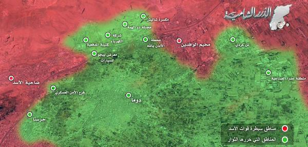 مقتل 16 من القوات الحكومية السورية في هجوم شرق دمشق