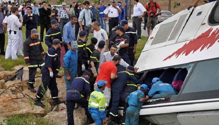 ايران: مقتل وإصابة عشرات الطالبات جراء انقلاب حافلة جنوبي البلاد