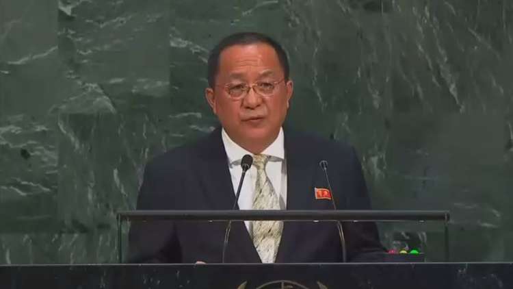 وزير خارجية كوريا الشمالية : يهدد واشنطن من منصة الامم المتحدة  