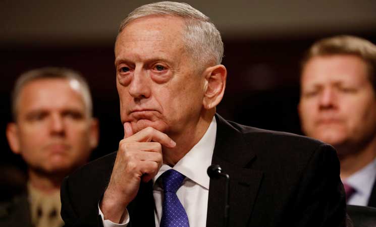 ماتيس يتعهد بتبادل مزيد من المعلومات مع الكونجرس  