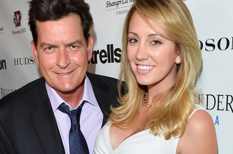 تشارلي شين  وخطيبته