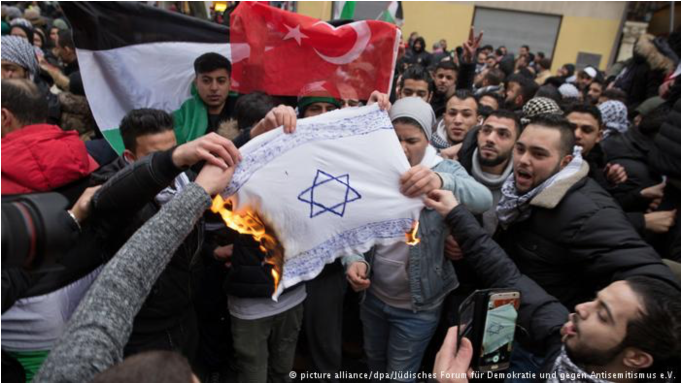 وزيرا الداخلية والدفاع الألمانيان يدينان حرق أعلام إسرائيلية ببرلين