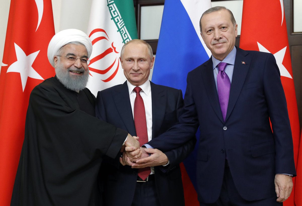 قادة تركيا وروسيا وإيران يعتزمون تعزيز الجهود لحل الأزمة السورية قادة تركيا وروسيا وإيران يعتزمون تعزيز الجهود لحل الأزمة السورية