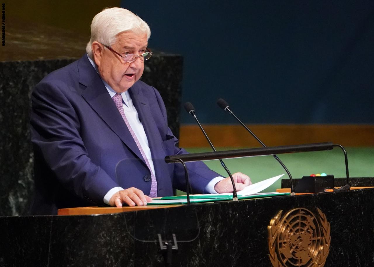   وليد المعلم بالامم المتحدة : اوروبا عرقلت عودة اللاجئين لسوريا 