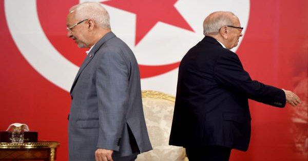 الغنوشي والسبسي ظهرا لظهر الغنوشي والسبسي ظهرا لظهر