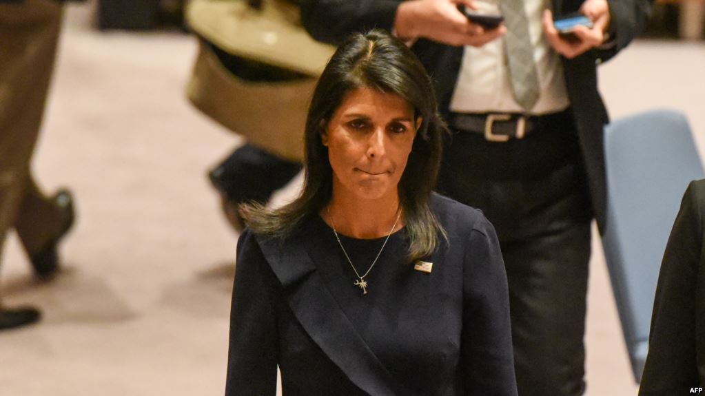 استقالة نيكي هيلي المندوبة الأمريكية لدى الأمم المتحدة