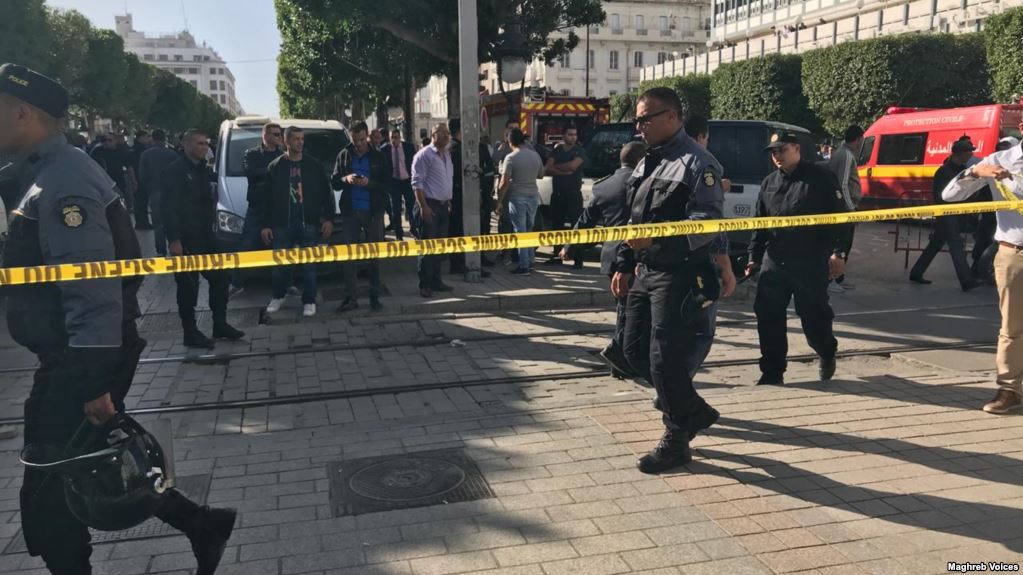 امرأة تفجر نفسها  وسط "تونس العاصمة" وسقوط تسعة جرحى