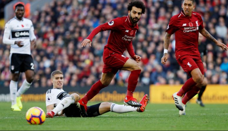 ليفربول يهزم فولهام بثنائية في الدوري الإنجليزي الممتاز