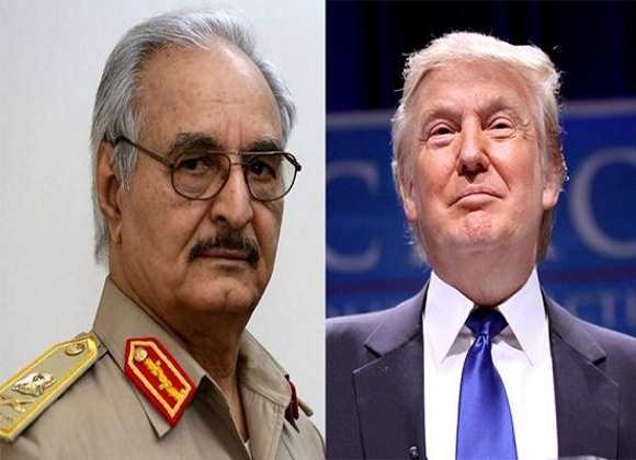 ترامب تحدث هاتفيا مع حفتر حول محاربة الإرهاب وتأمين النفط   