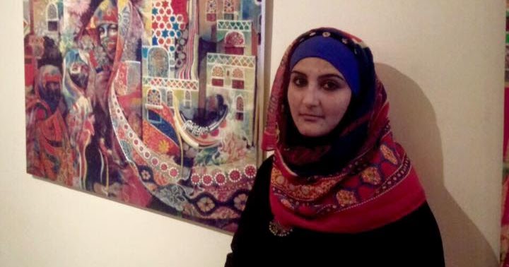 سبأ القوسي... تشكيلية يمنية تواسي أهالي الضحايا بلوحات فنية