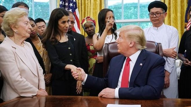 أخبرت ترامب أن "داعش"قتلت أمها واخوتها فسأل:"وأين هم الآن؟"