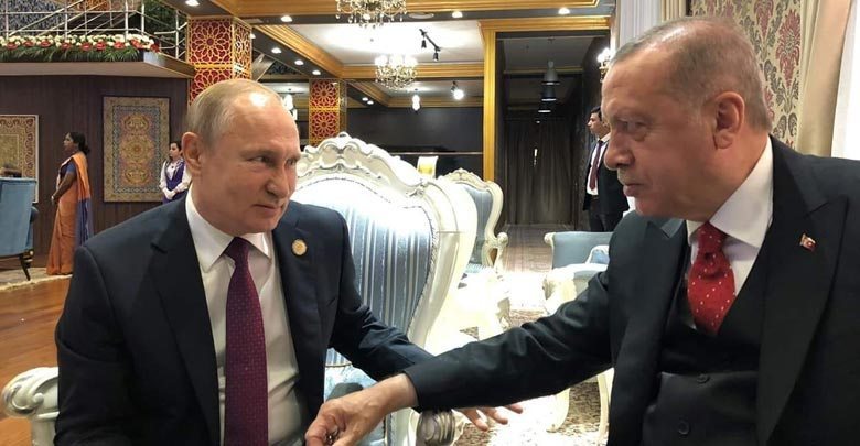 بوتين واردوغان يتفقان بمكالمة هاتفية على دحر الإرهاب في إدلب