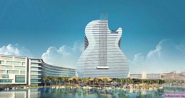 لعشاق الموسيقى فندق على شكل جيتار في فلوريدا