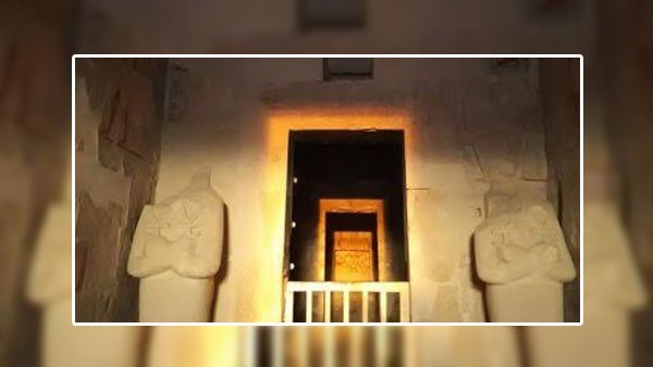 الشمس تبدد الظلمة داخل معبد حتشبسوت فى عيد ربة السعادة