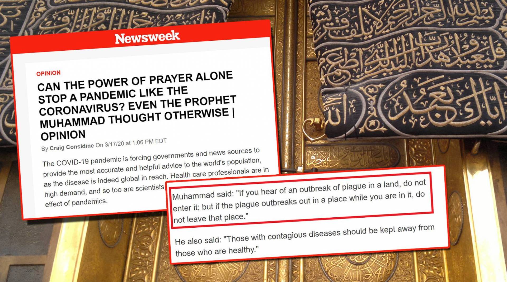  مجلة «نيوزويك» الأميركية: محمد ﷺ.. واجه الأوبئة بتعليمات رائعة     