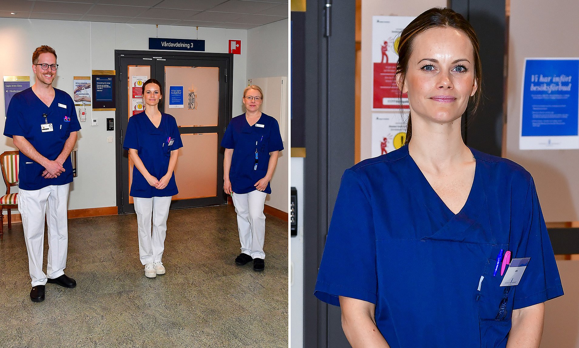  اميرة سويدية تجتاز دورة رعاية طبية وتتحول لممرضة 