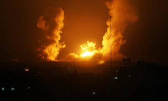 الصورة ارشيفية من قصف سابق لذات المركز في مصياف