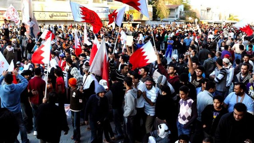 المنامة ، مشهد من مظاهرات الانتفاضة