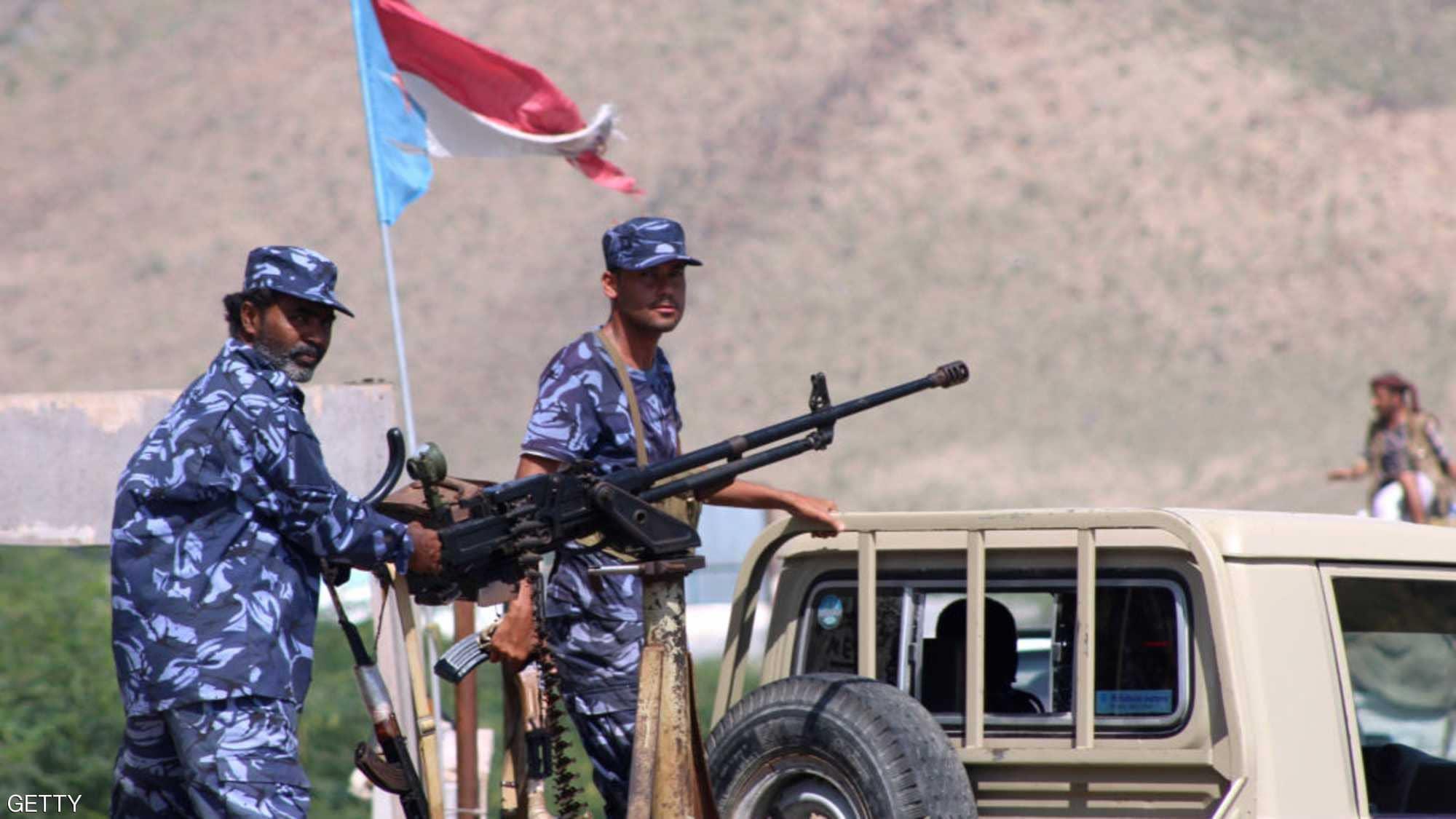 قوات مدعومة اماراتيا في سوقطرا اليمنية