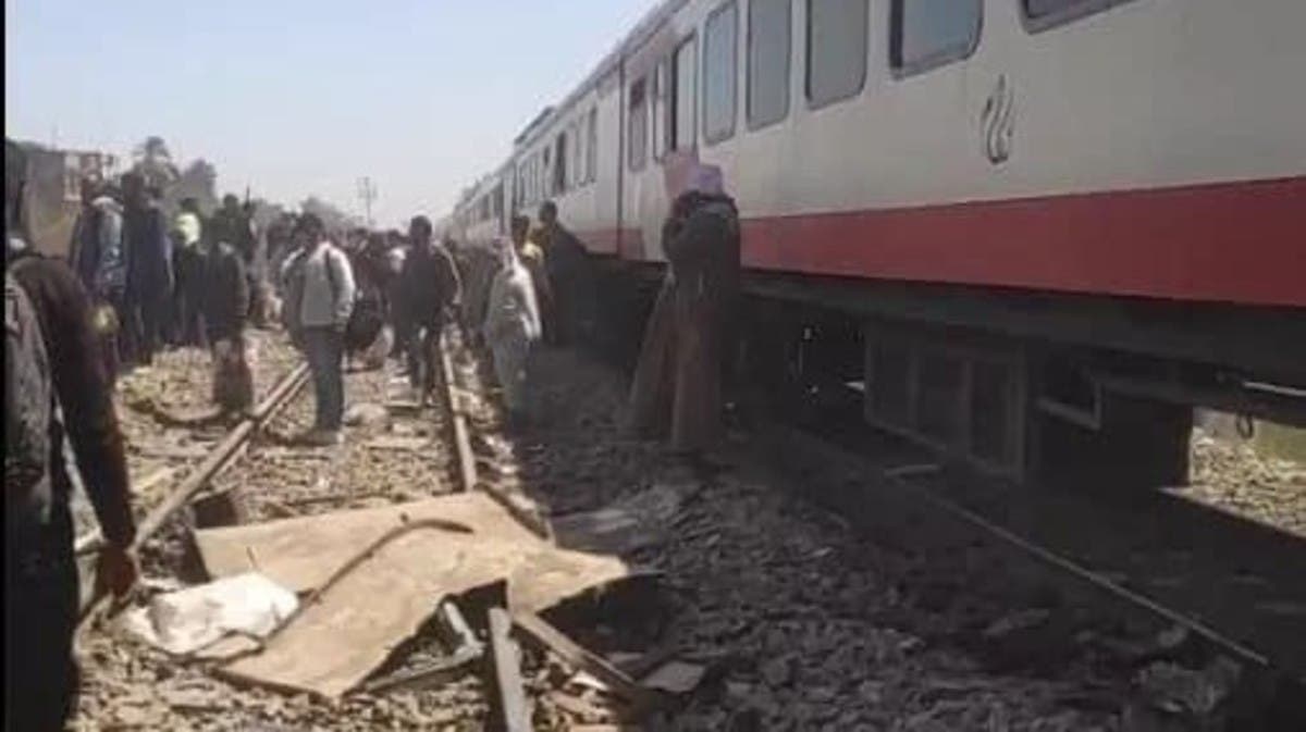 صورة ارشيفية من صدام القطارات المصرية