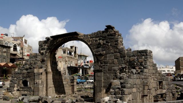 اوشيفية ..قوس الكنيسة الصغرى بالسويداء