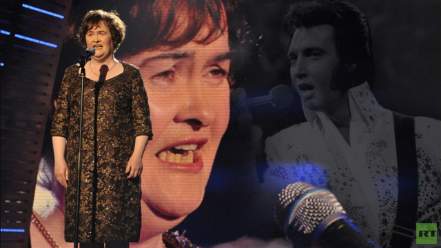 سوزان بويل تسجل أغنية مع إلفيس برسلي وتؤكد وجوده معها في الاستوديو