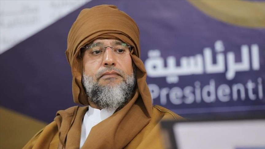 سيف الاسلام القذافي كما ظهر في سبها - مواقع تواصل