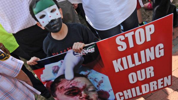 مقتل 11420 طفلا في سوريا، منهم 128 باسلحة كيميائية و389 برصاص قناصة