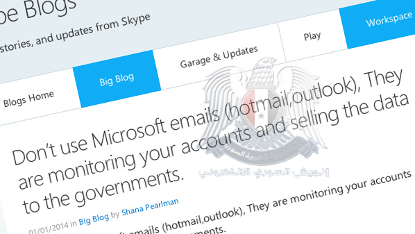 "الجيش السوري الالكتروني" يخترق حساب سكايب على تويتر