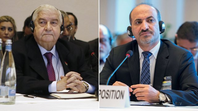 المعارضة والنظام وجها لوجه للمرة الاولى في مونترو