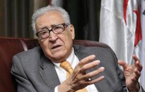   لقاء اول بين وفدي المعارضة السورية والنظام في حضور الابراهيمي في جنيف 