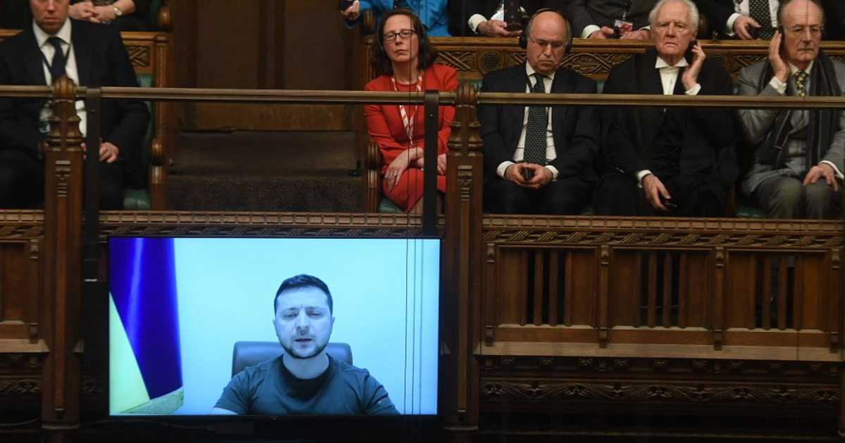 زيلينسكي يخاطب  للبرلمان البريطاني مطالبا بتشديد العقوبات - سوشال ميديا