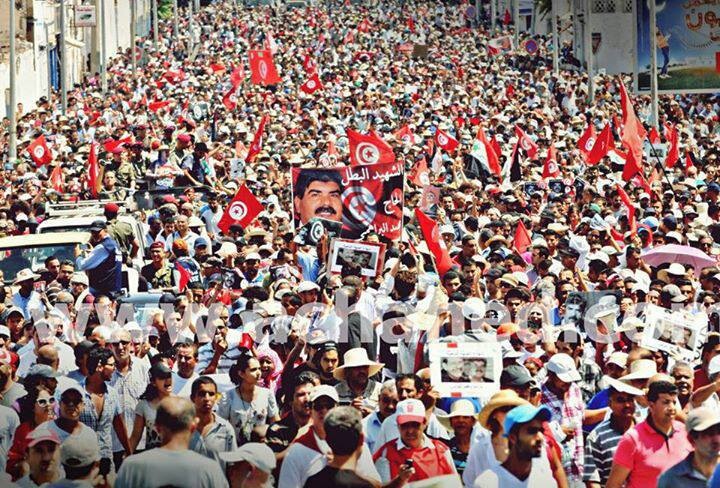 مناضلو تونس ومناضلاتها يعتبرون انفسهم مشاريع شهداء في ذكرى بلعيد