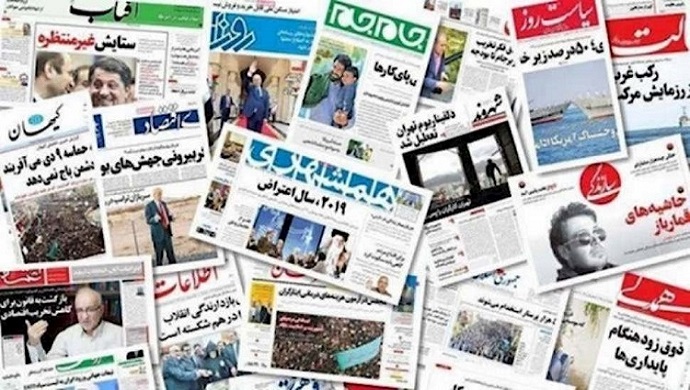 صحف الملالي تحذر النظام الايراني من سقوط رهيب
