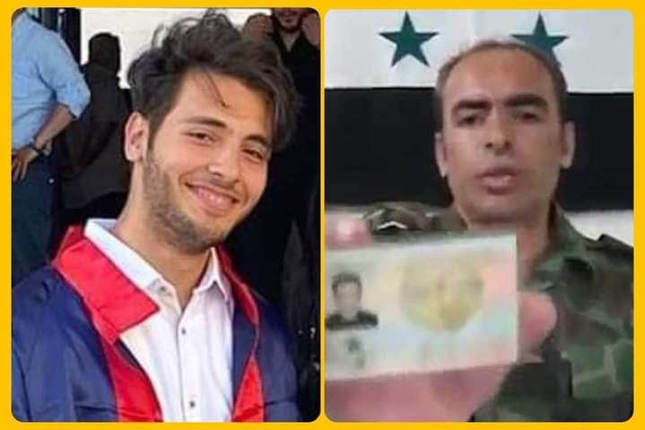 ابن مؤسس الجيش الحر مع الصورة الشهيرة لانشقاق والده